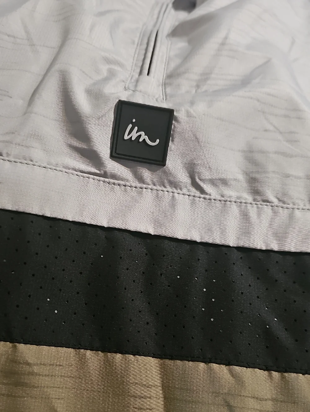 Imperial Motion Fleet Ghost Reflective Jacket Alloy Half Zip Pullover Large New